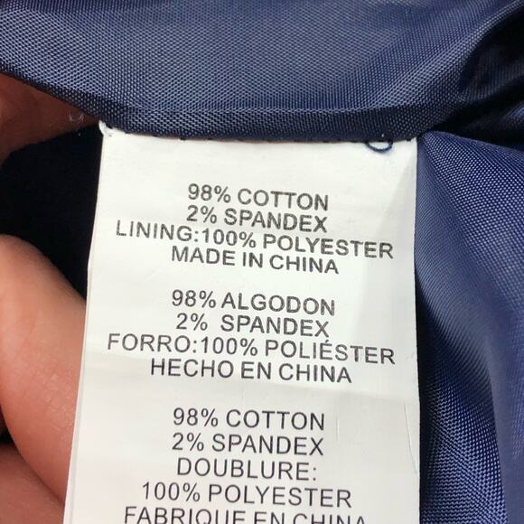 ISAAC MIZRAHI Blue White Striped Lace Pencil Midi Skirt Size 8 NWT - Picture 4 of 5